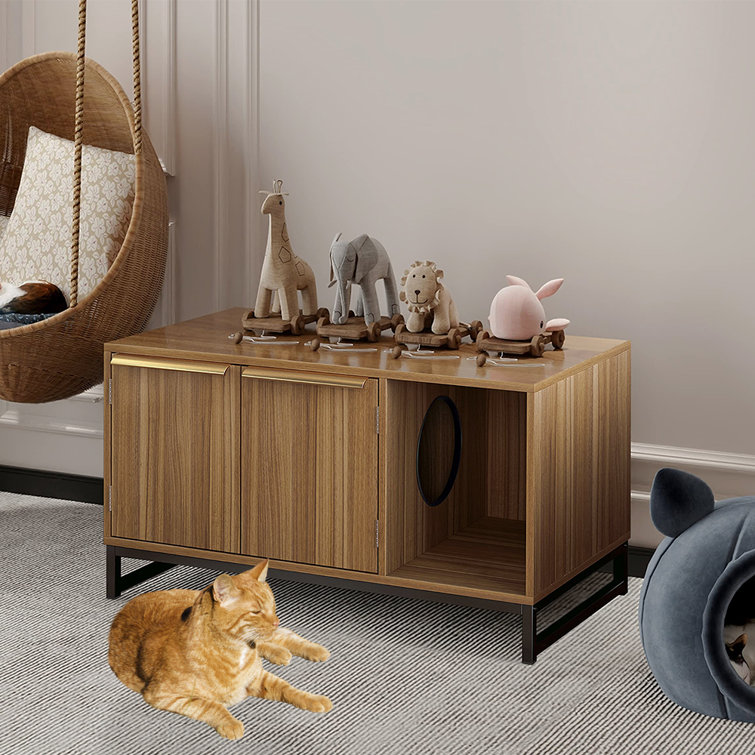 Tv stand clearance litter box